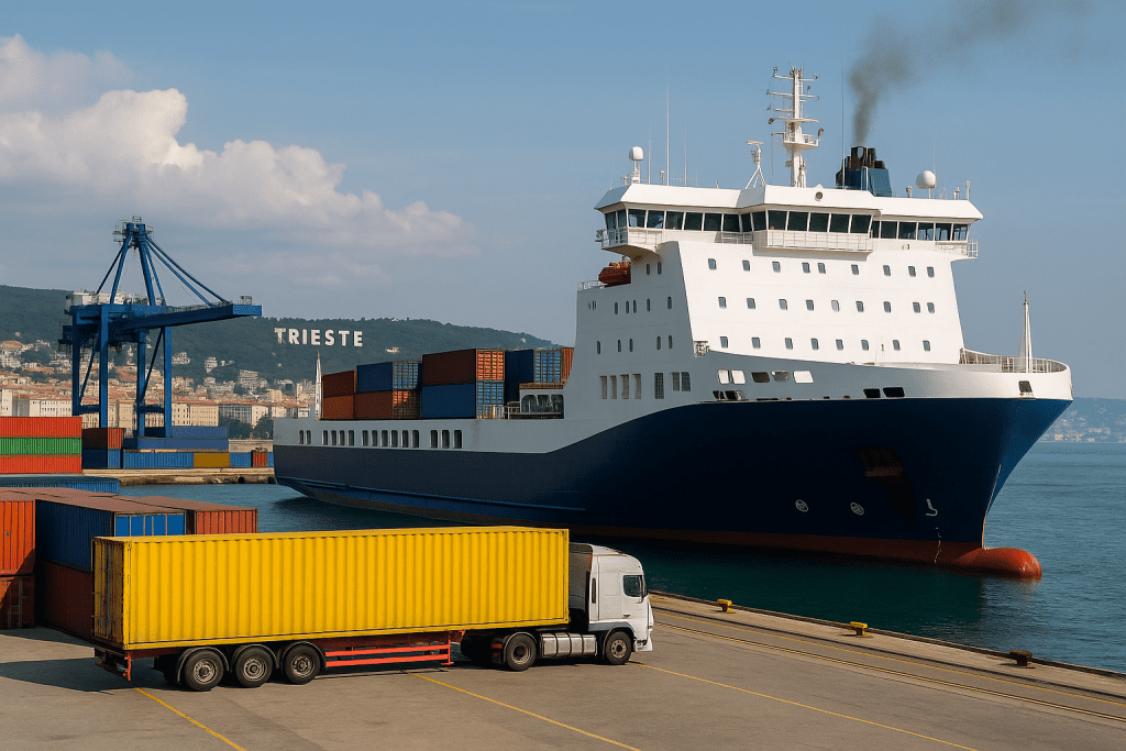 Ro-Ro cargo a Trieste utilizzato per importare dalla Turchia nel 2025–2026